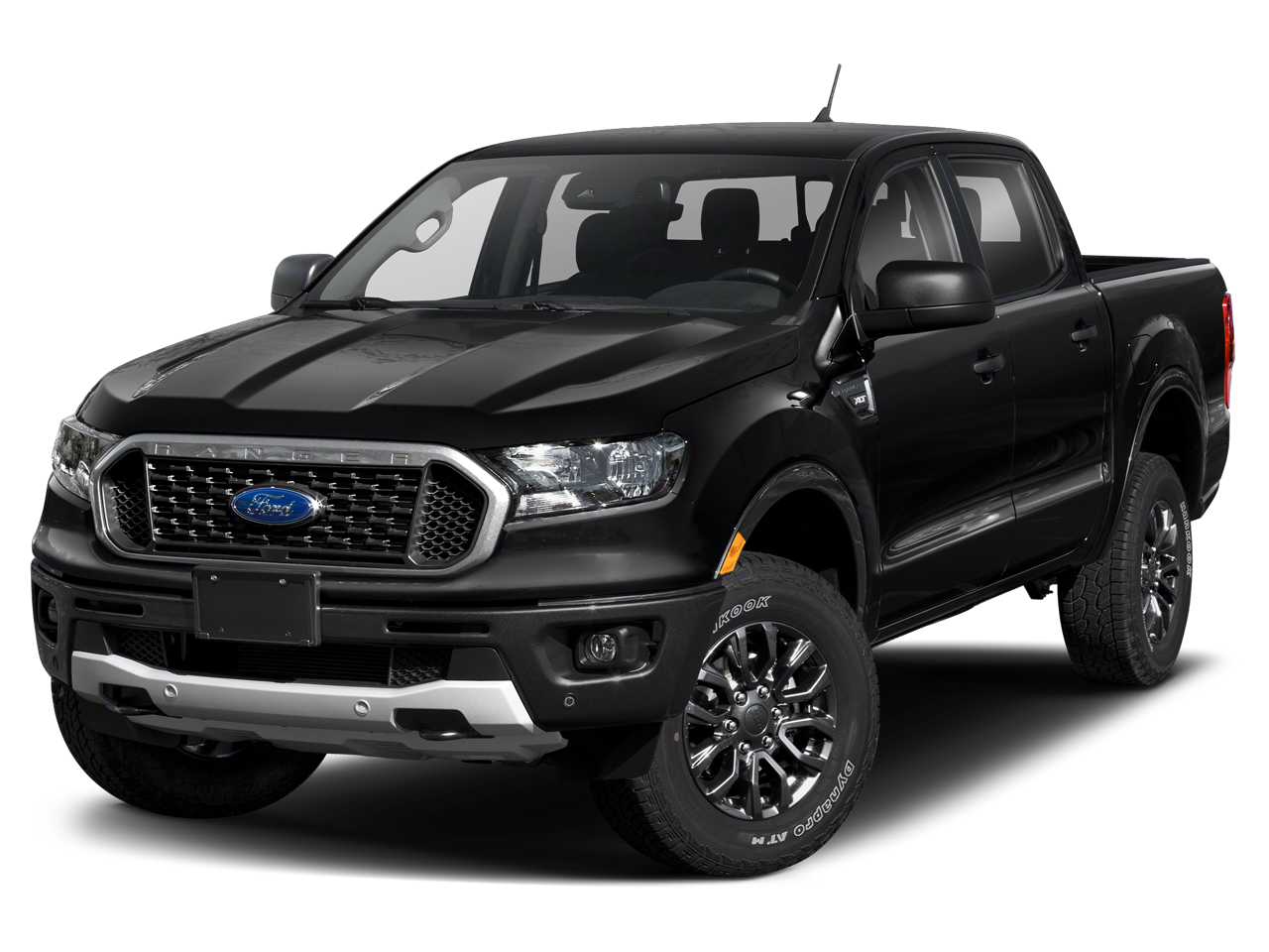 2020 Ford Ranger XLT in Silver Metallic — front three-quarter view