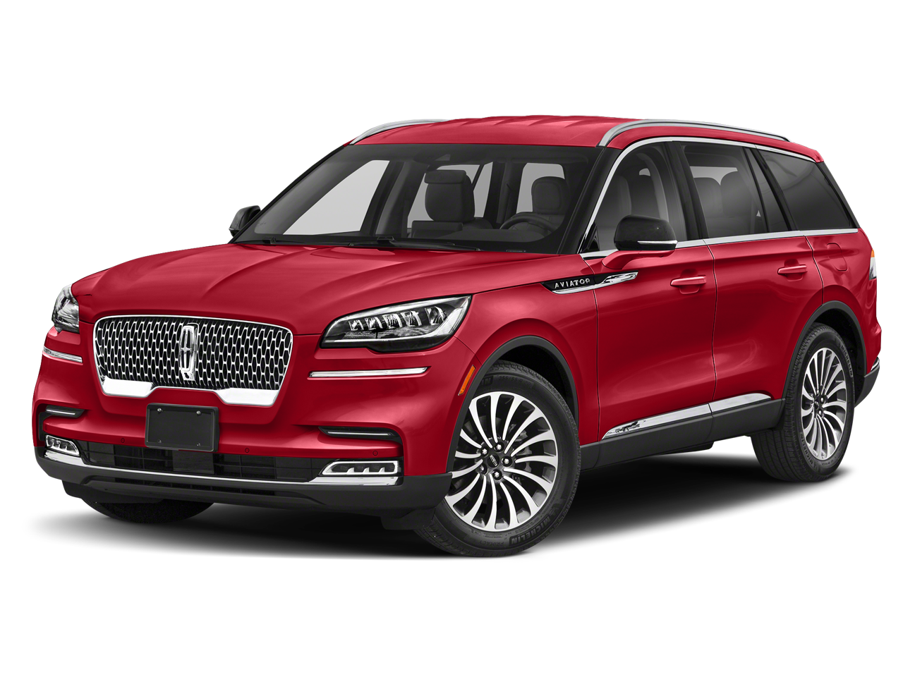 2020 Lincoln Aviator Reserve in Radiance Metallic — front three-quarter view