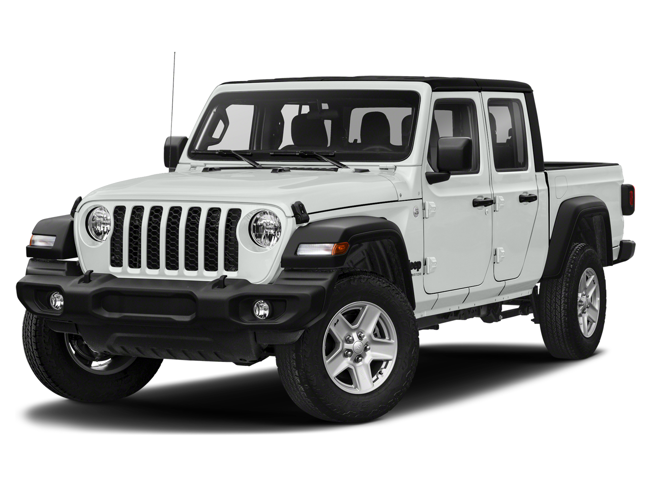 2021 Jeep Gladiator Sport in Bright White Clearcoat — front three-quarter view