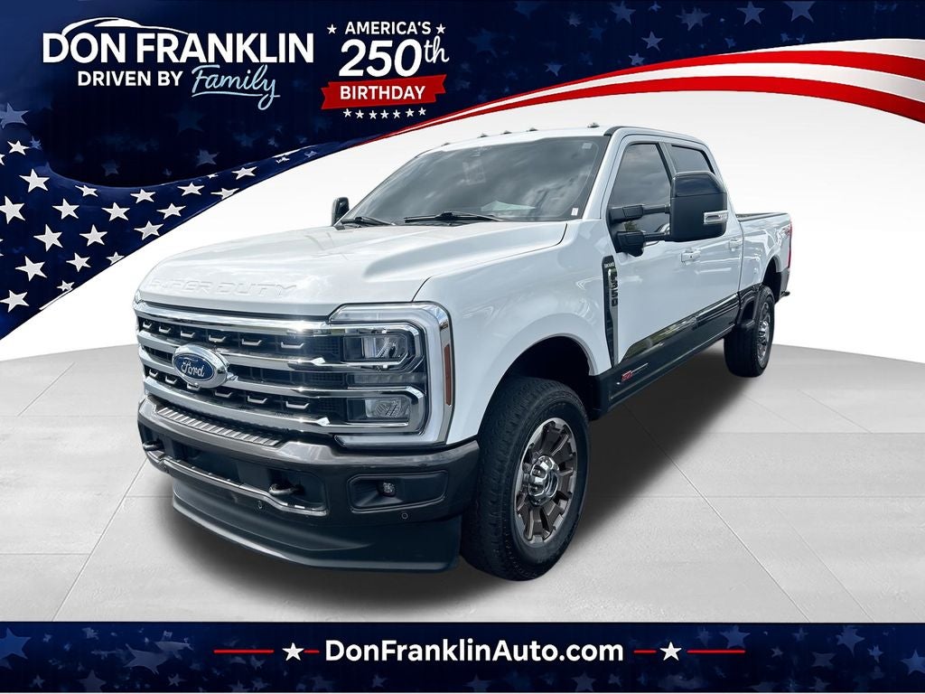 2024 Ford F-350SD King Ranch in Bronze — front three-quarter view