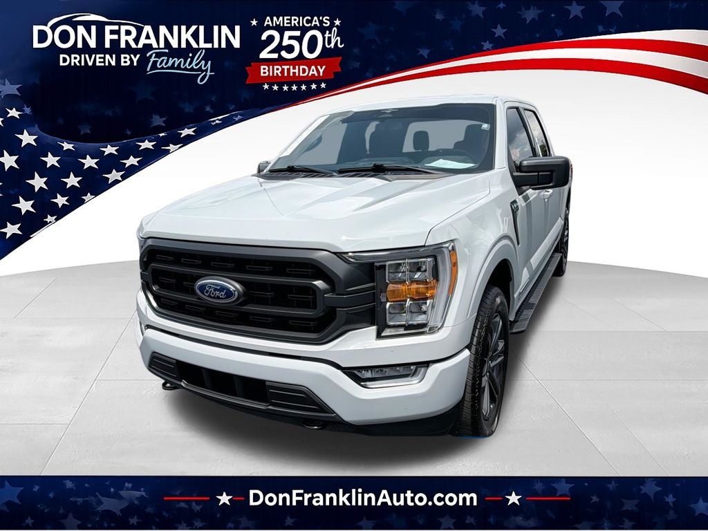 2023 Ford F-150 XLT in Avalanche — front three-quarter view