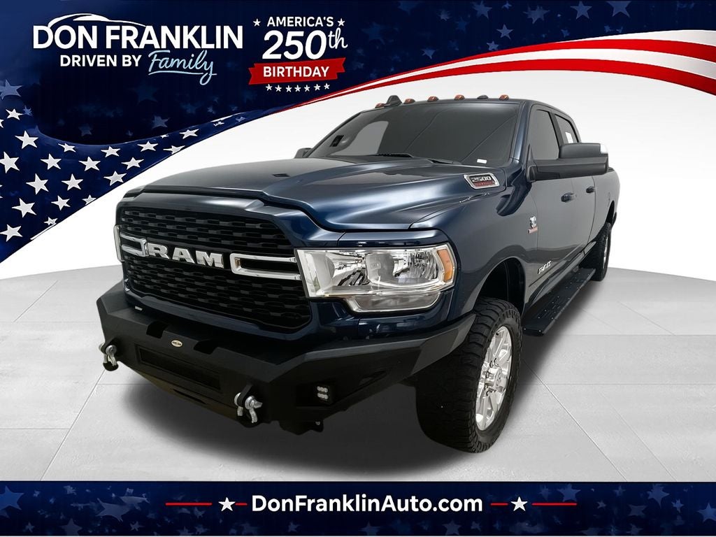 2022 RAM 2500 Big Horn in Patriot Blue Pearlcoat — front three-quarter view