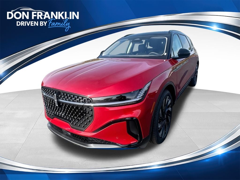 2026 Lincoln Nautilus Reserve in Red Carpet Metallic Tinted Clearcoat — front three-quarter view
