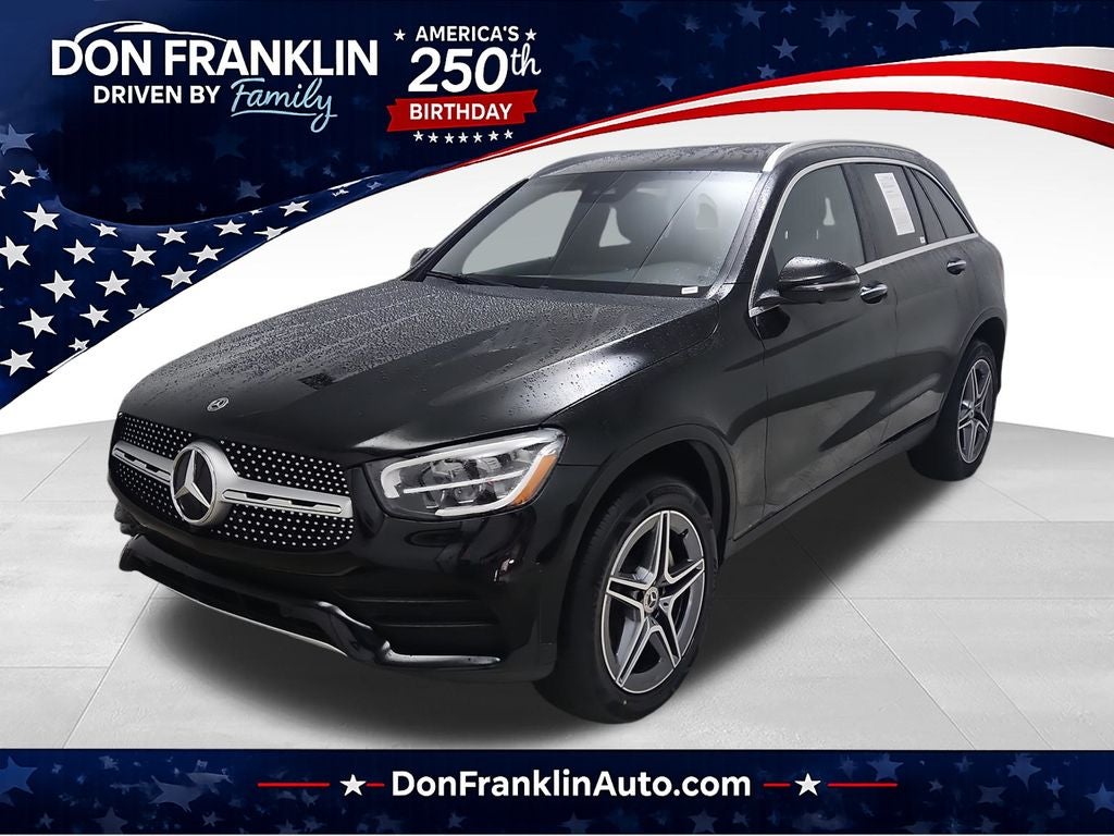 2022 Mercedes-Benz GLC GLC 300 4MATIC in Black — front three-quarter view
