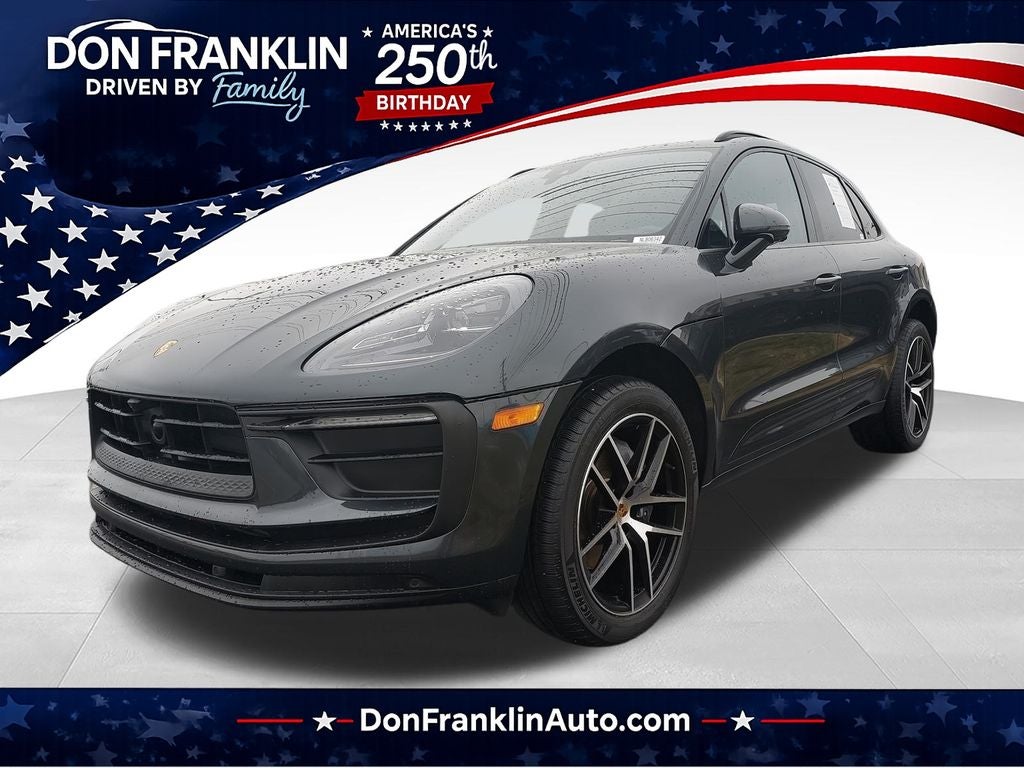 2022 Porsche Macan Base in Black — front three-quarter view